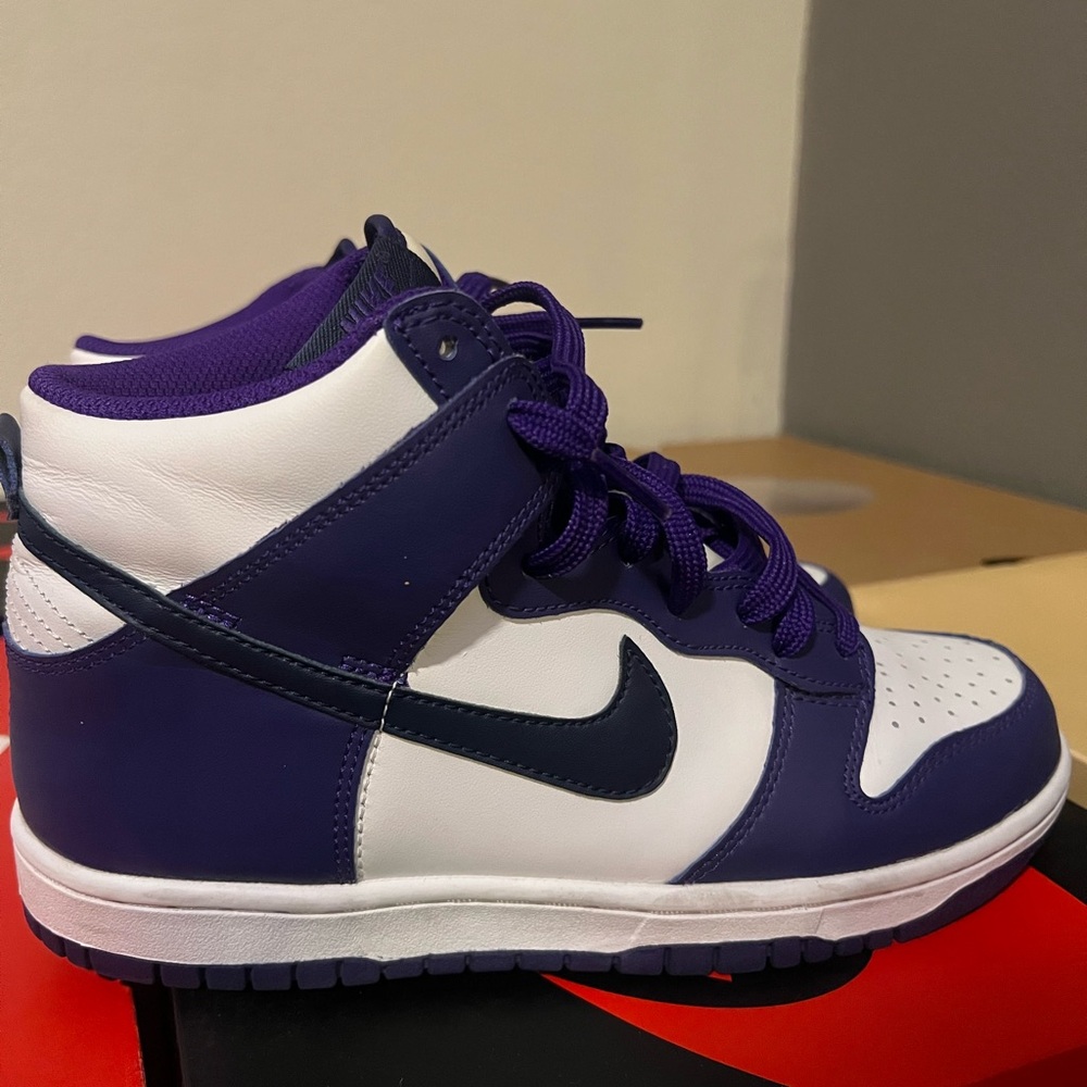 Nike Dunk High
Electro Purple Midnight Navy (GS)